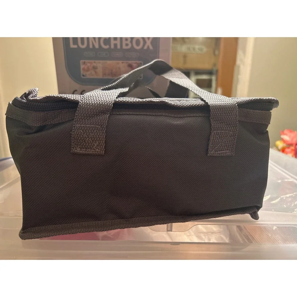 Electric Lunch Box 1.5L Portable Food Warmer for Car & Home Teal Grey NEW